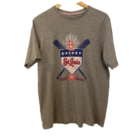 Tommy Bahama Gray St. Louis Graphic Men's T-Shirt - Picture 1 of 5